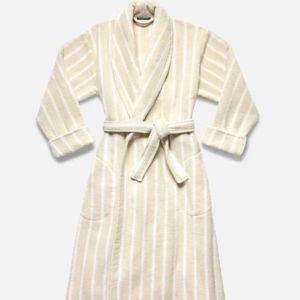 Super-Plush Robe | Striped Soft Stone | Large