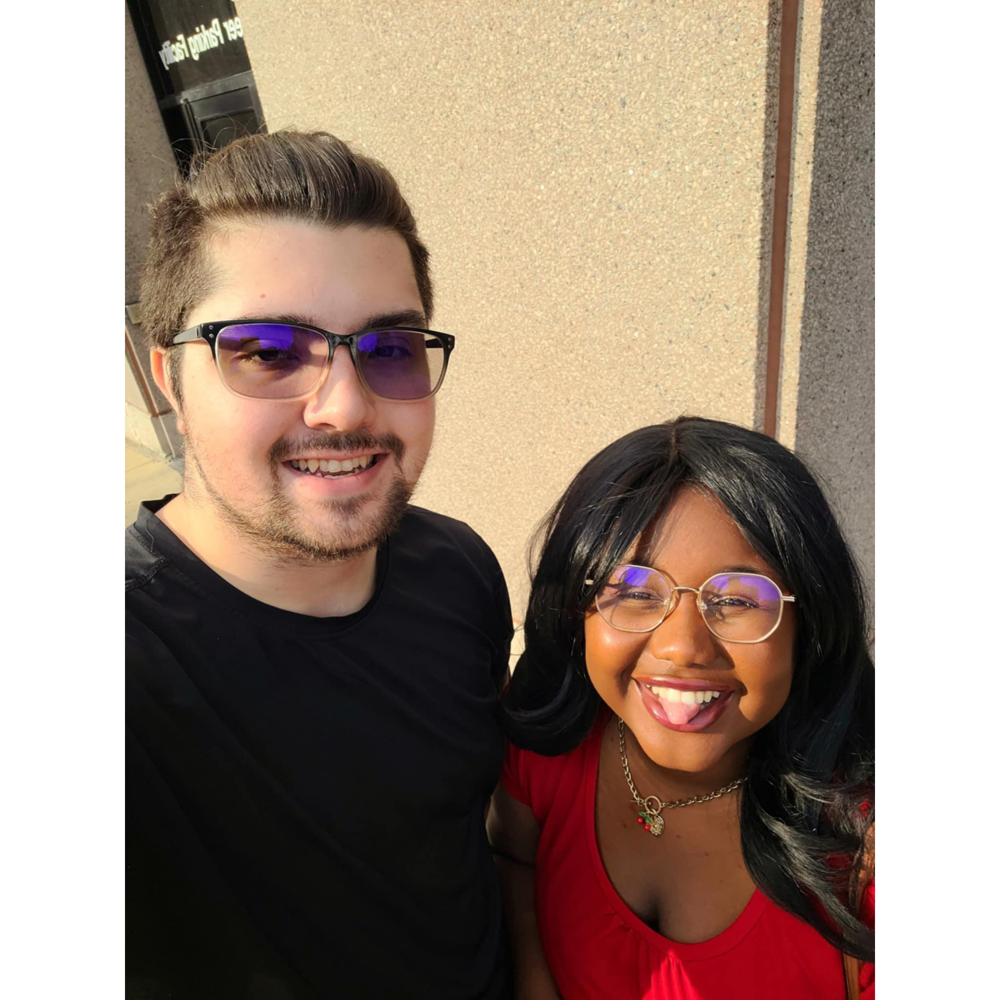 we saw Pete Davidson perform! Then we had Chipotle after. sounds like a perfect day to me!