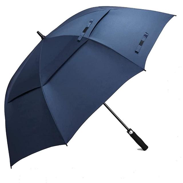 Prospo Golf Umbrella 62 inch Large Auto-Open Windproof Oversized Stick Vented Umbrellas Dark Blue