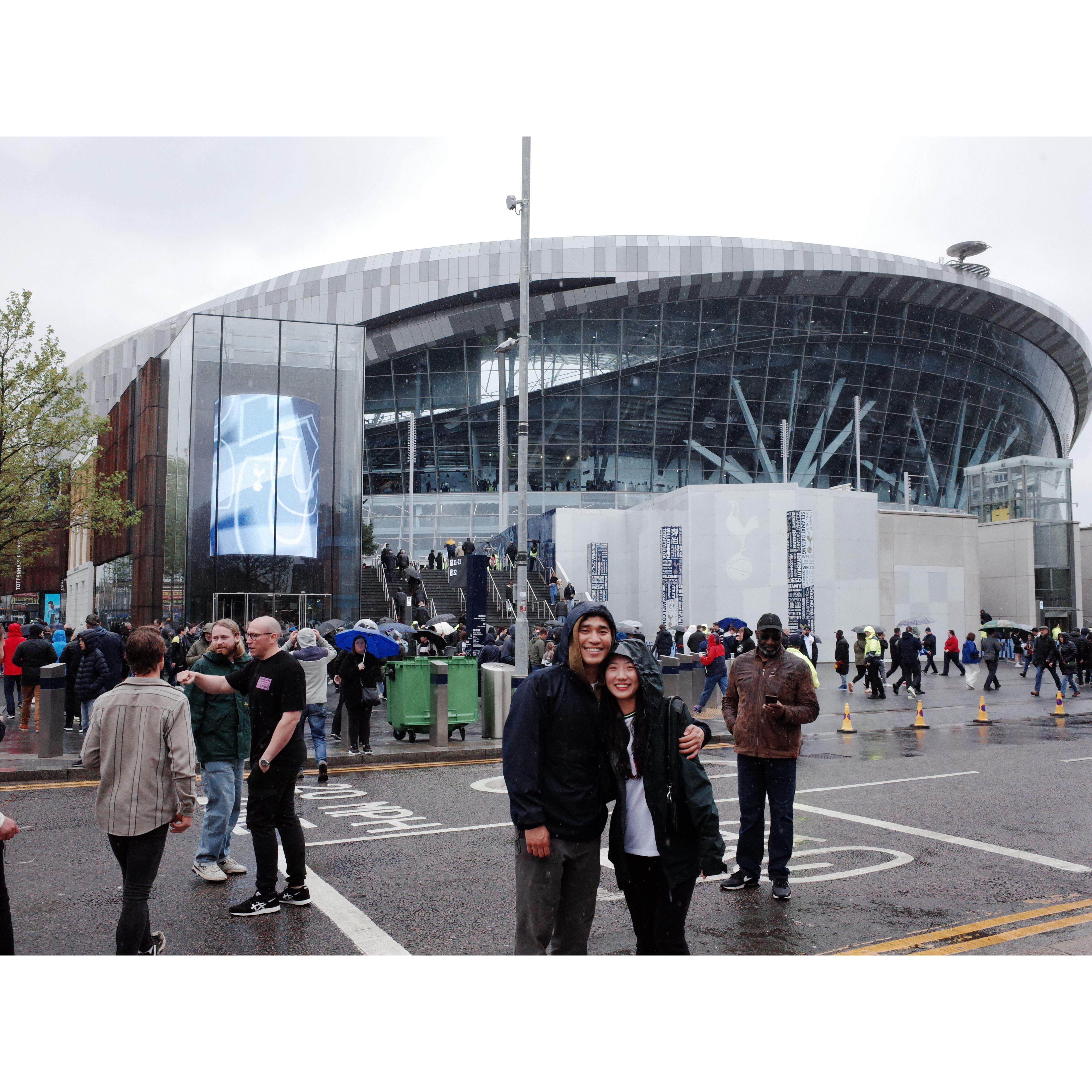 Match day in North London at Tottenham Hotspur Stadium