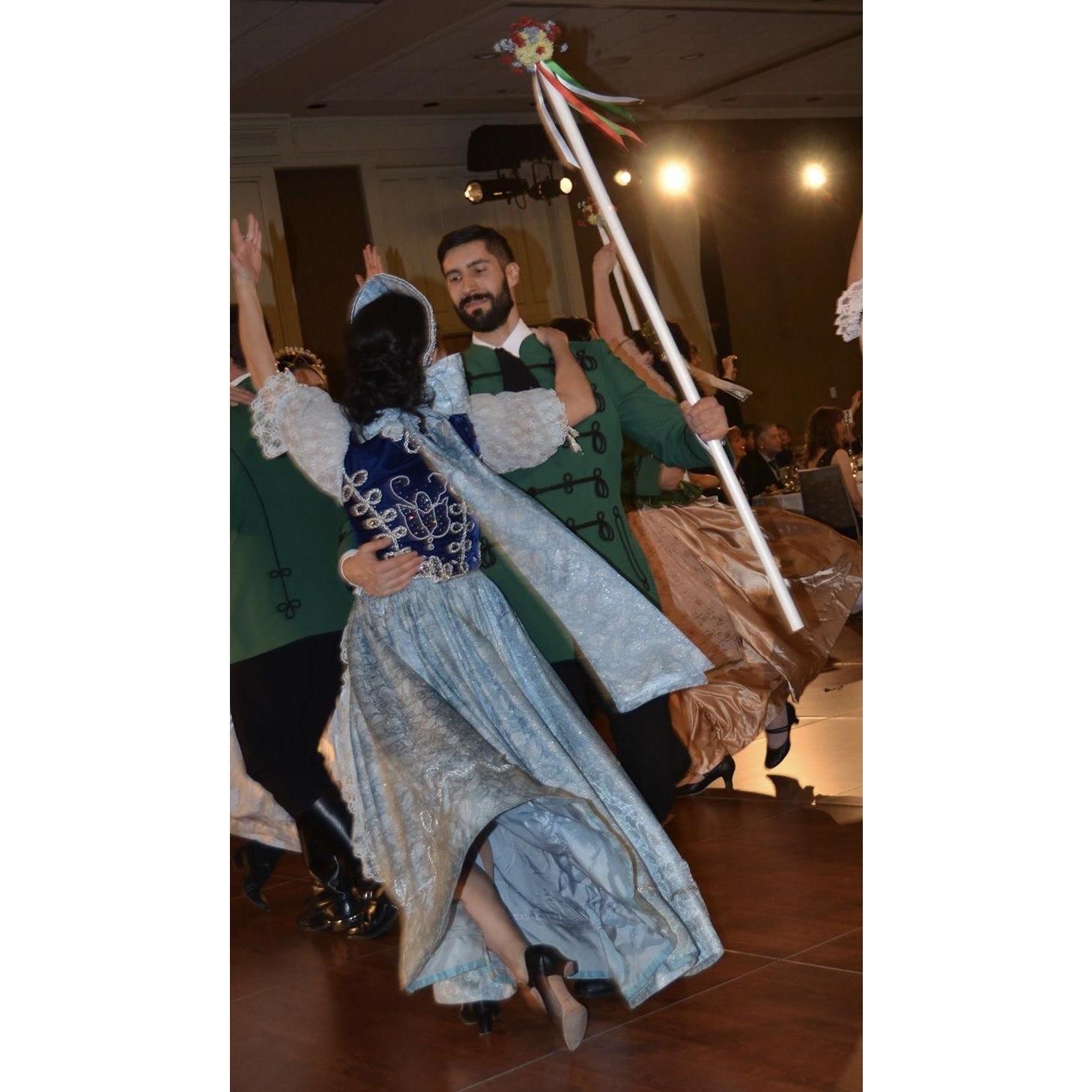dancing traditional Hungarian dance - The Palotas