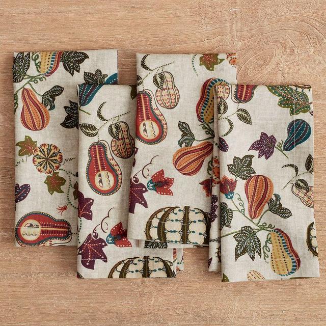 Aldo Pumpkin Cotton/Linen Napkins, Set of 4