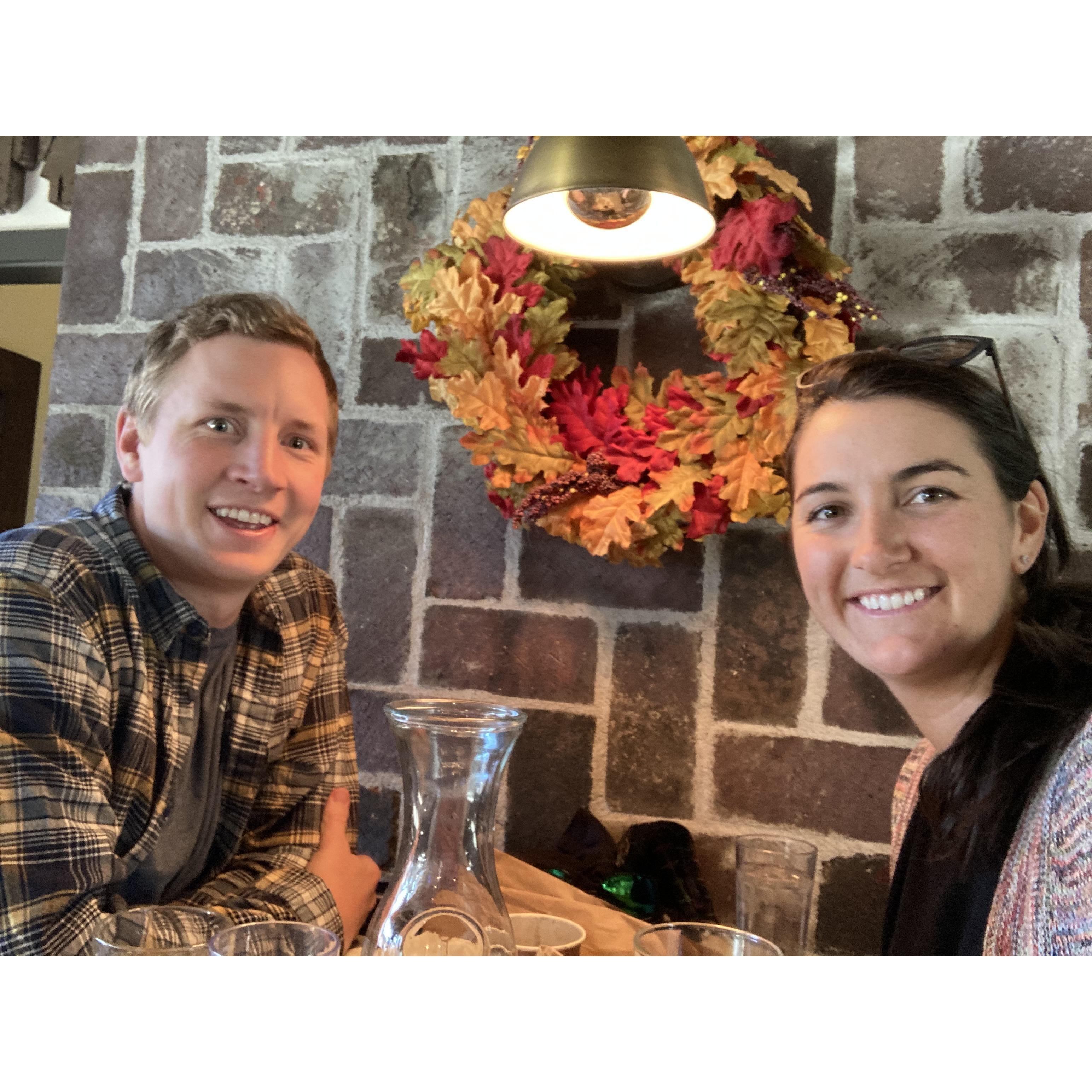 Celebrated leaving Denver and moving to Breckenridge by revisiting our first date spot, Avanti