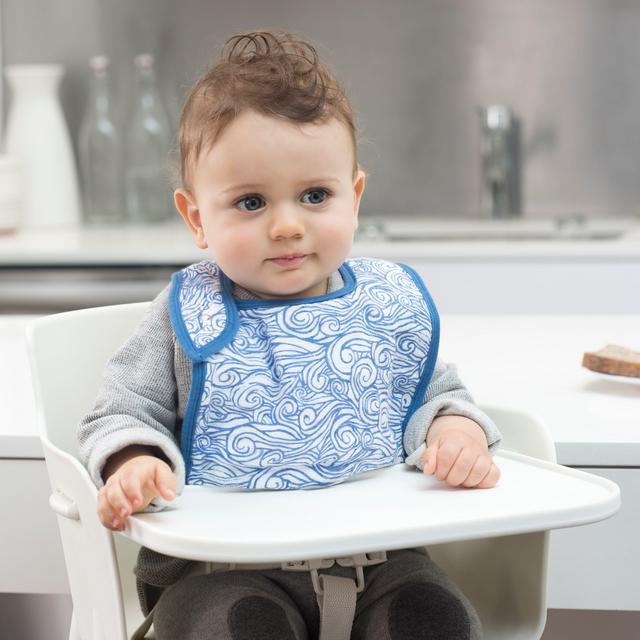 Bibs: aden + anais. Classic snap bib 3-pack (seafaring - waves)