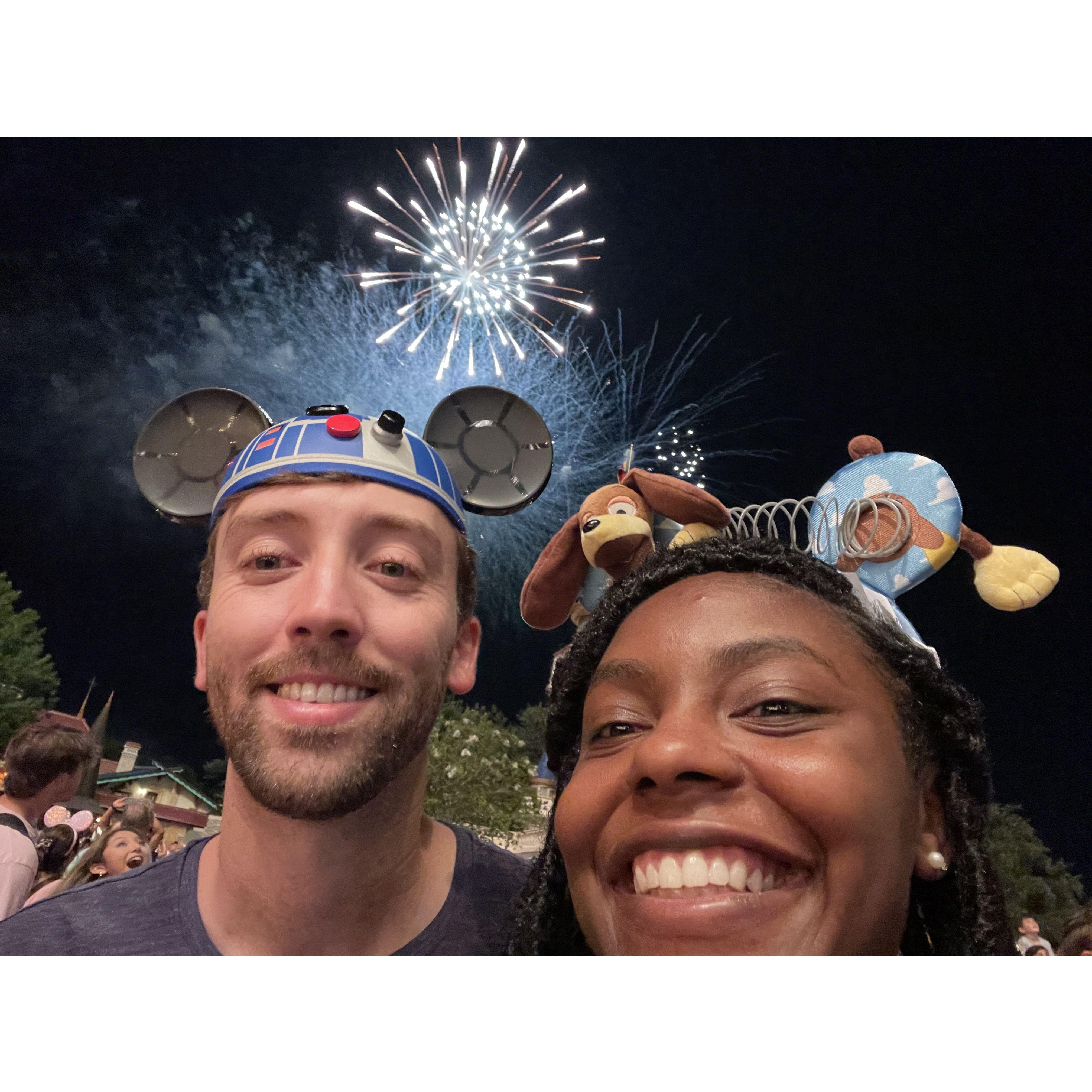 This was our first big trip together - to the magical world of Disney.