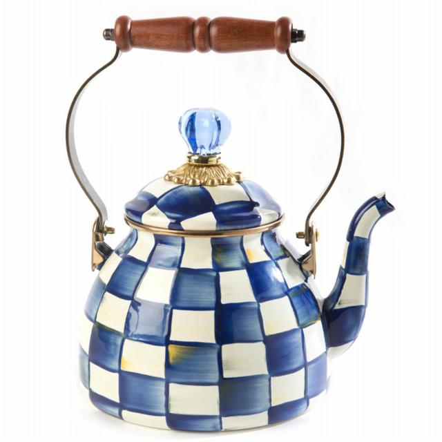 Royal Check Tea Kettle - 2 Quart