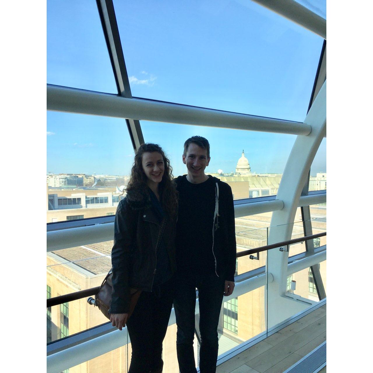 A day in DC with a lovely view of the Capitol.