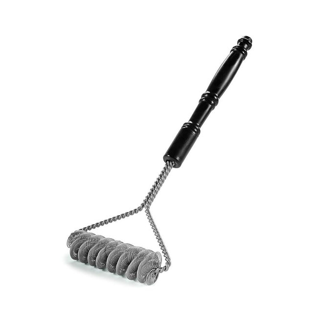 Brushtech 16" Quad Spring Safety Grill Brush - Durable & Safe Wire Springs, Long-Handle Grill Cleaning Brush for Gas & Charcoal Grills - Must-Have BBQ Tools, Gift for Men/Dad, Made in USA