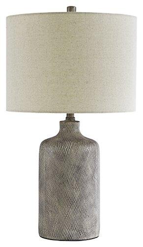 Signature Design by Ashley L117964 Linus Table Lamp-Ceramic-Modern-Gray