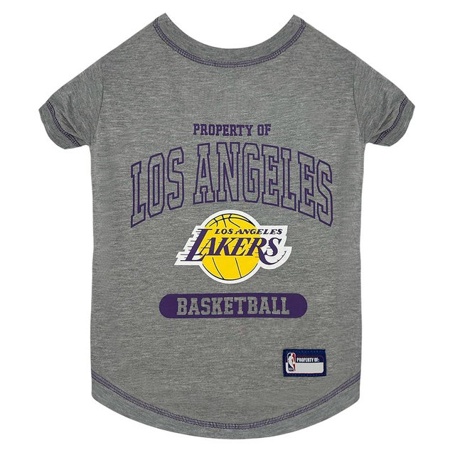 Pets First NBA Licensed Hoodies & T-shirt for Dogs & Cats, Los Angeles Lakers, Small