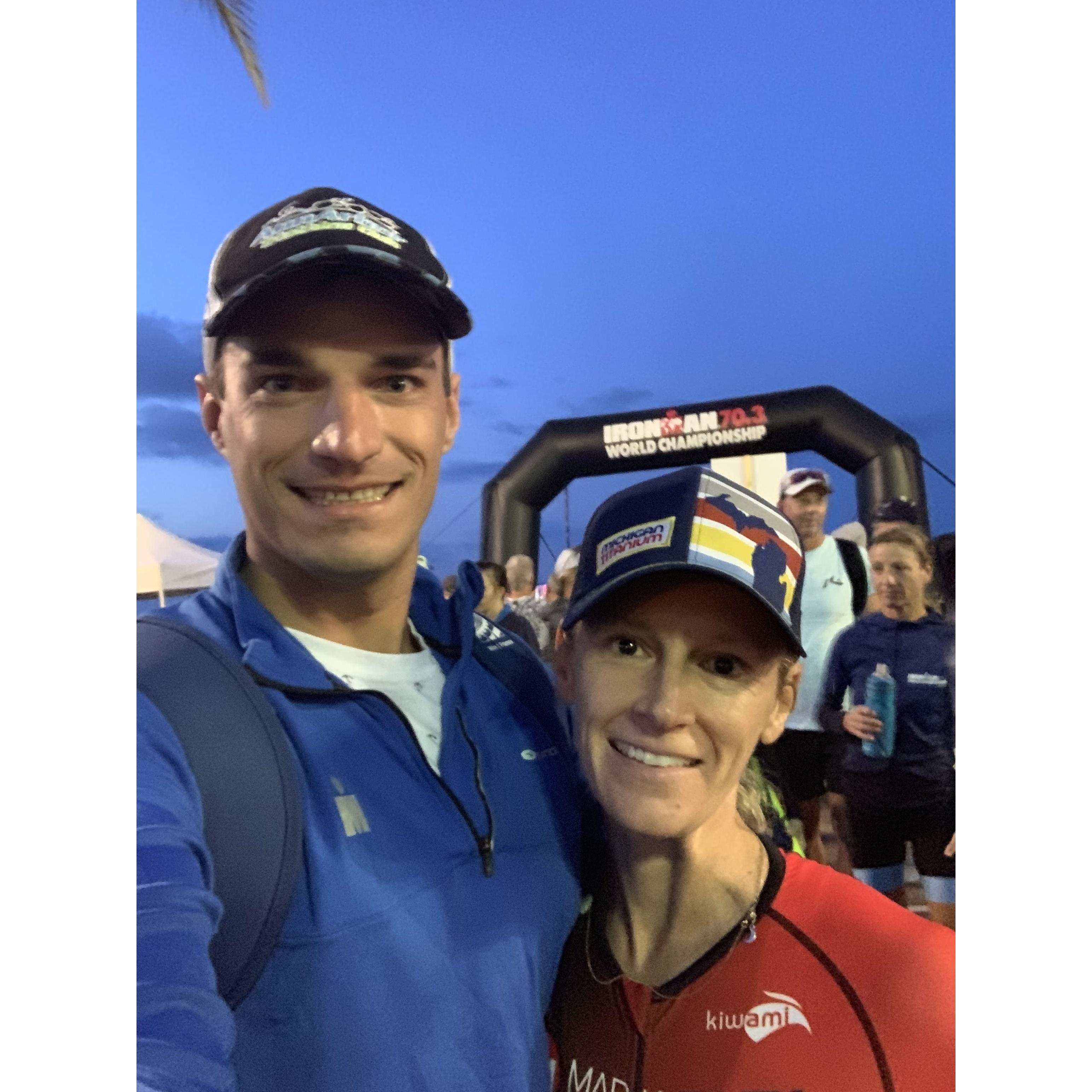 Race morning! Ironman 70.3 World Championship, Nice, France - September 2019