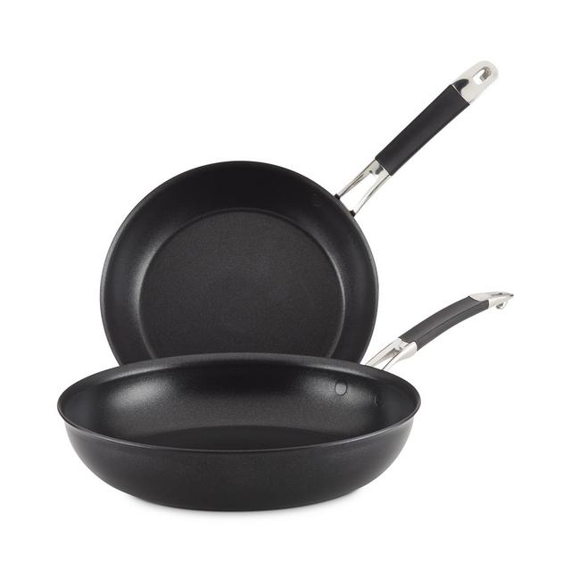 Anolon SmartStack 10" & 12" Hard-Anodized Nesting Skillet Set