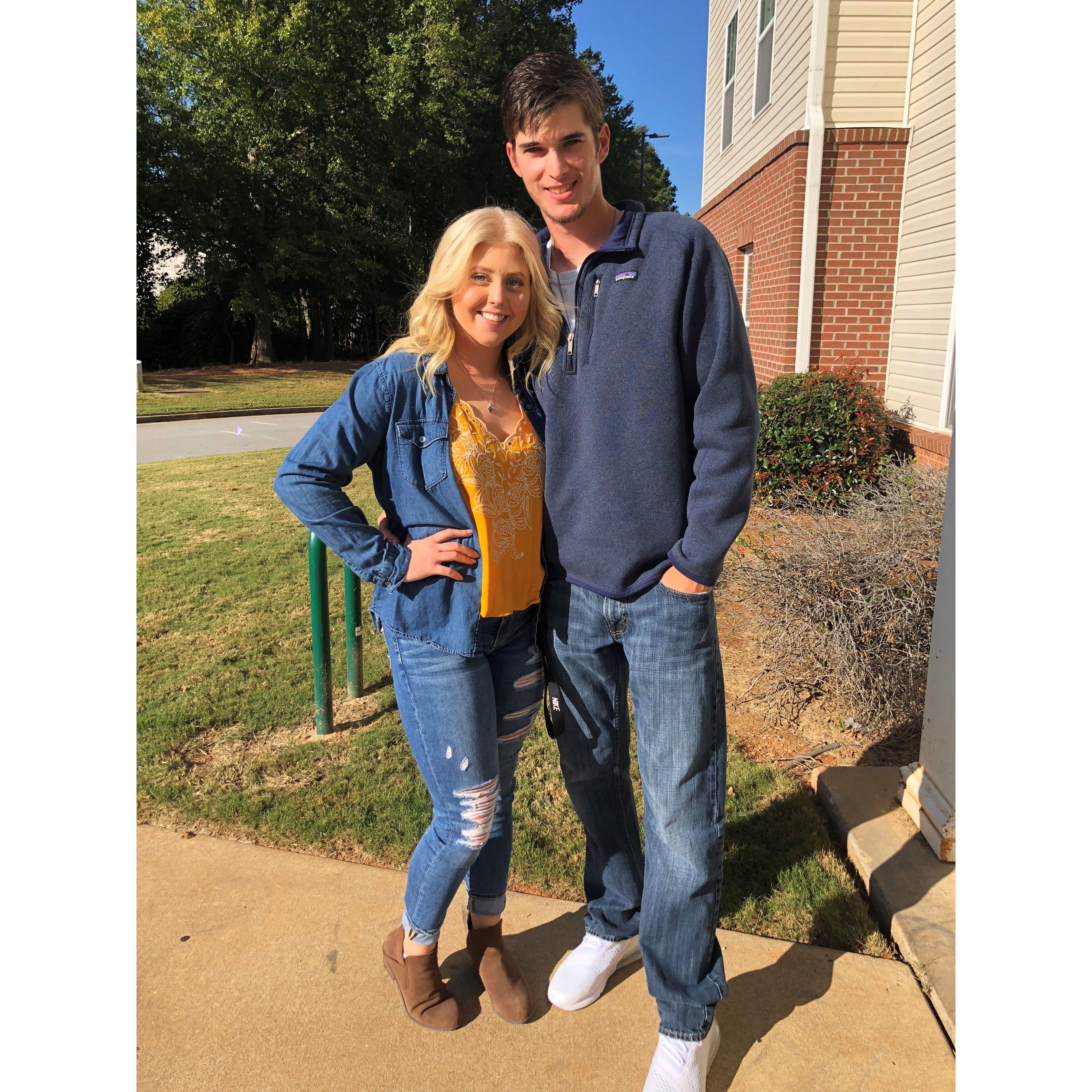 Our first date in Carrollton Ga