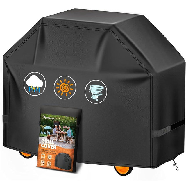 HomWanna Grill Cover 52 Inch - Superior BBQ Cover for Weber Spirit 300 Series Grills - 600D Outdoor Grill Cover Waterproof Heavy Duty for Weber Spirit ii e310, Sprit e310, Spirit e315 and Spirit e330