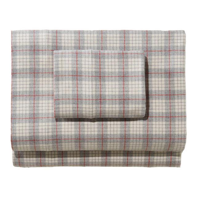 L.L. Bean Heritage Chamois Flannel Sheet Collection, Plaid