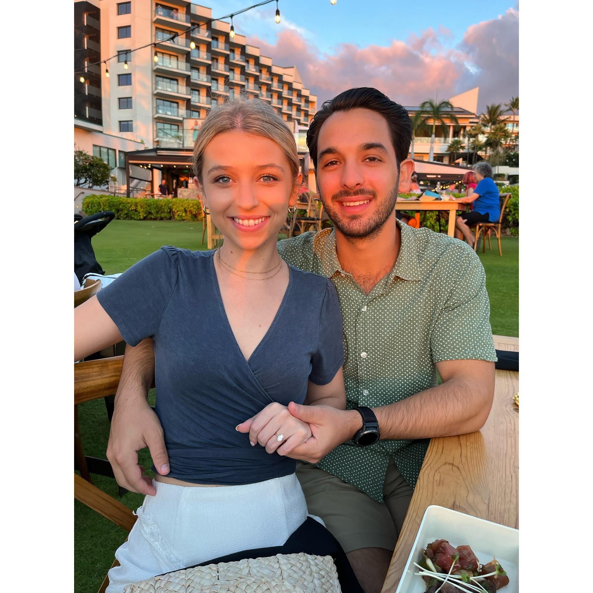 Maui, HI
Just after we got engaged!