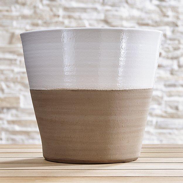 Carnivale Medium White Planter