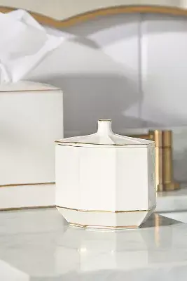 St. Honore Porcelain Cotton Ball Jar