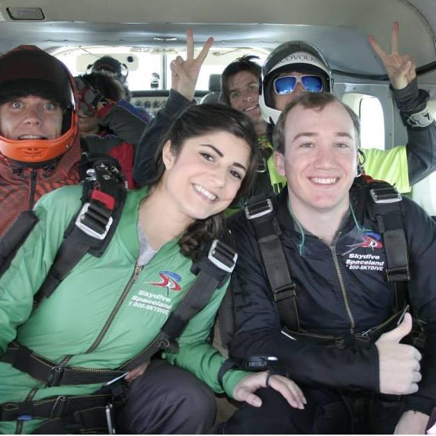 We survived jumping from a plane! I know we can survive anything.