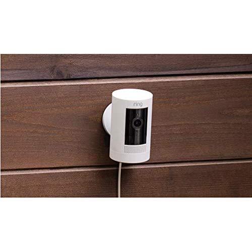 All-new Ring Stick Up Cam Plug-In HD security camera with two-way talk, Works with Alexa – 2-Pack