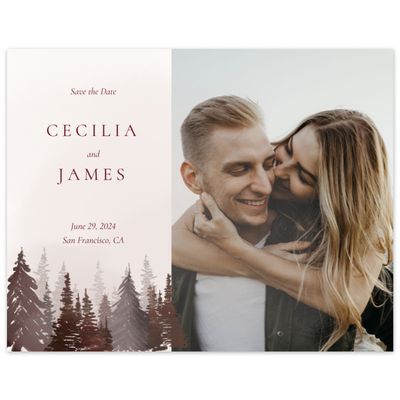 Red Wedding Digital Save the Date - Bridlewood Photo