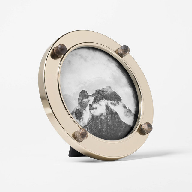 6"x6" Metal and Marble Frame - Threshold™ designed with Studio McGee