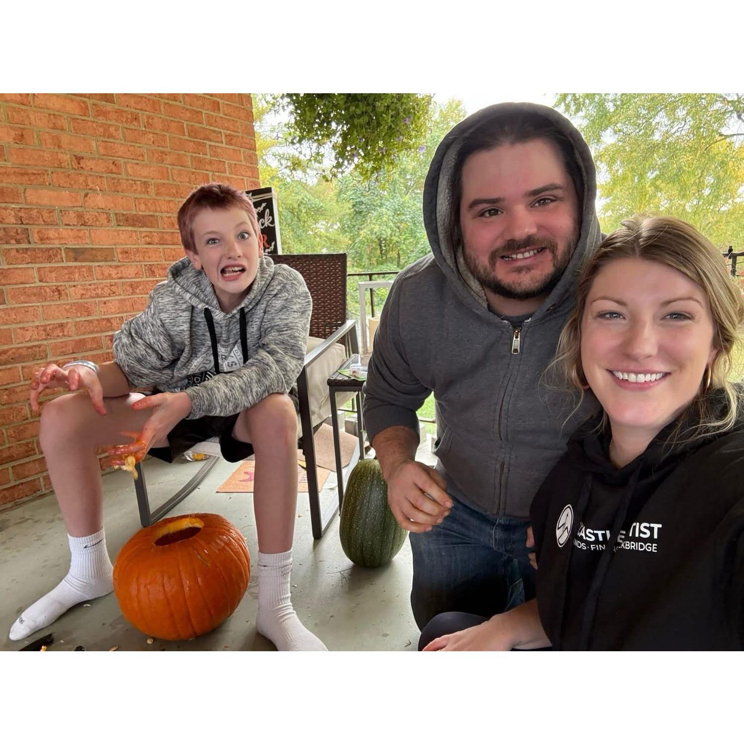 Family Pumpkin Carving.