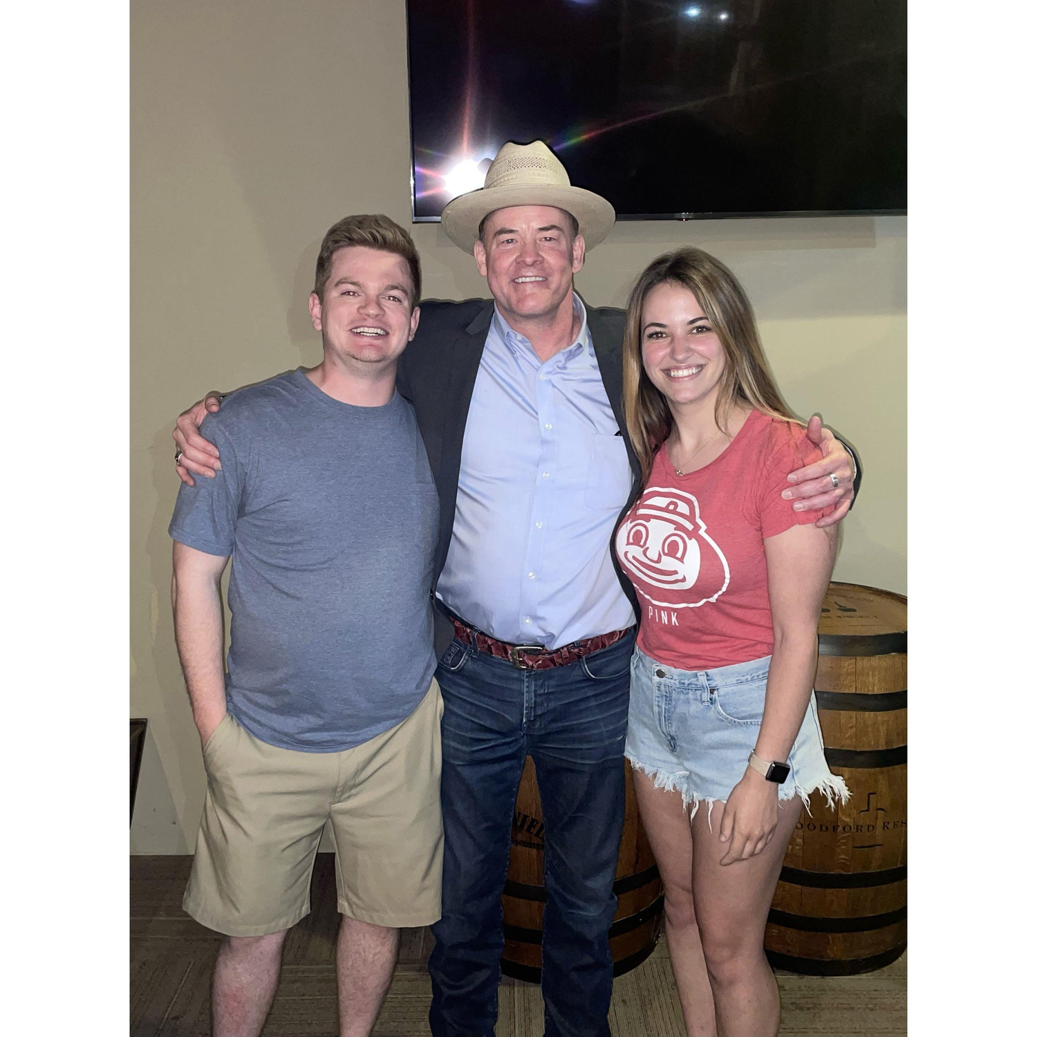 Drew and Mary meet David Koechner and nearly win The Office trivia
