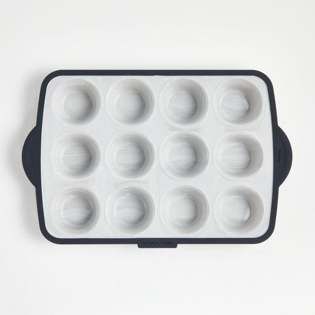 Goldbaking 12 Cups Silicone Muffin Tray Standard Muffin Mold