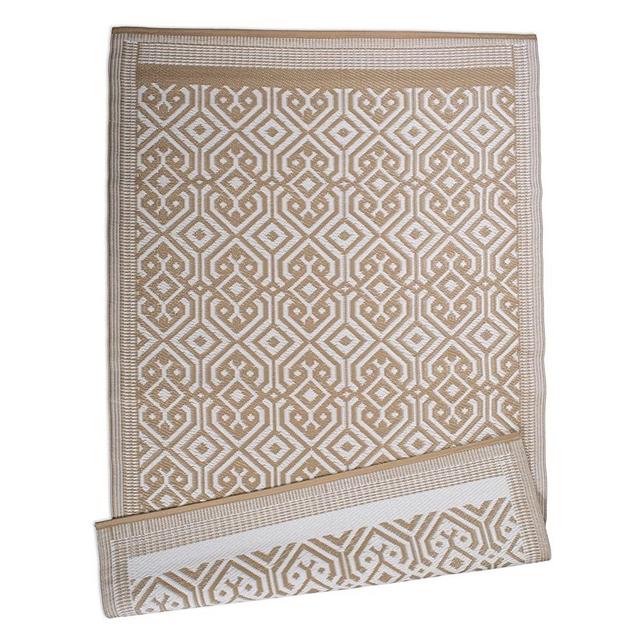 DII Reversible Rugs for Indoor/Outdoor Use, Morocan Woven Rug, 4 x 6', Taupe