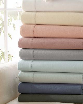 Hemstitched Supima® Flannel Bedding