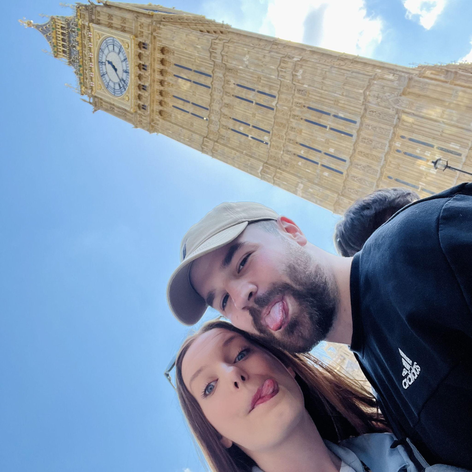 Clay got to come to England in April of 2023! This is us in front of Big Ben.
