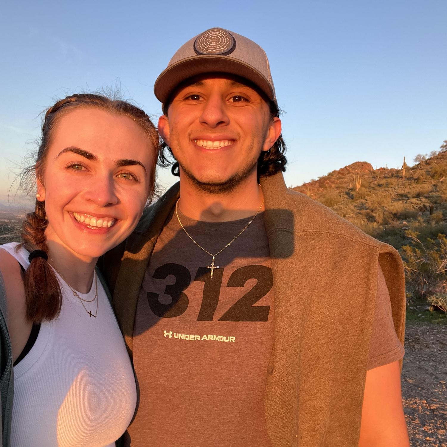 Our second date!! We went on a hike for Johnnyβs birthday π₯³