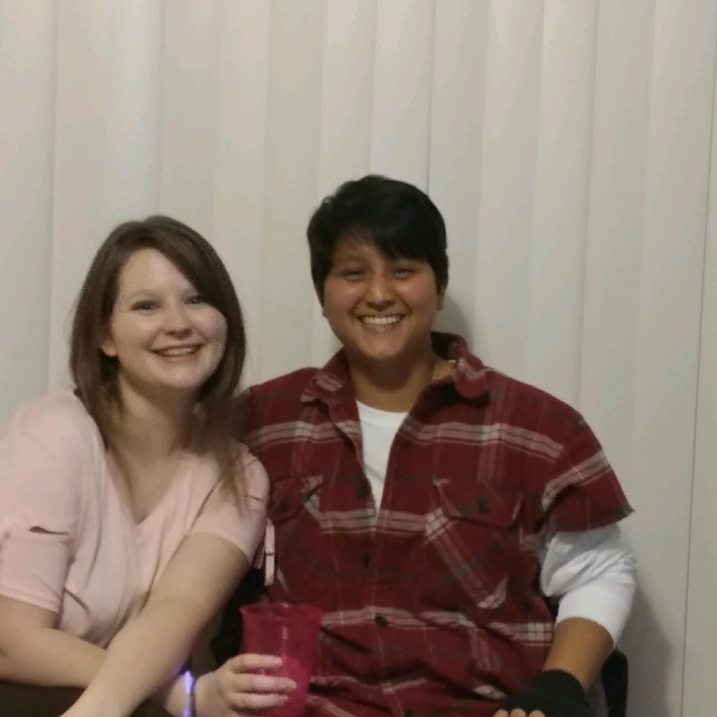 January, 2018. Stacy's 80s themed birthday! Miranda and I went as Claire and Bender from The Breakfast Club.
