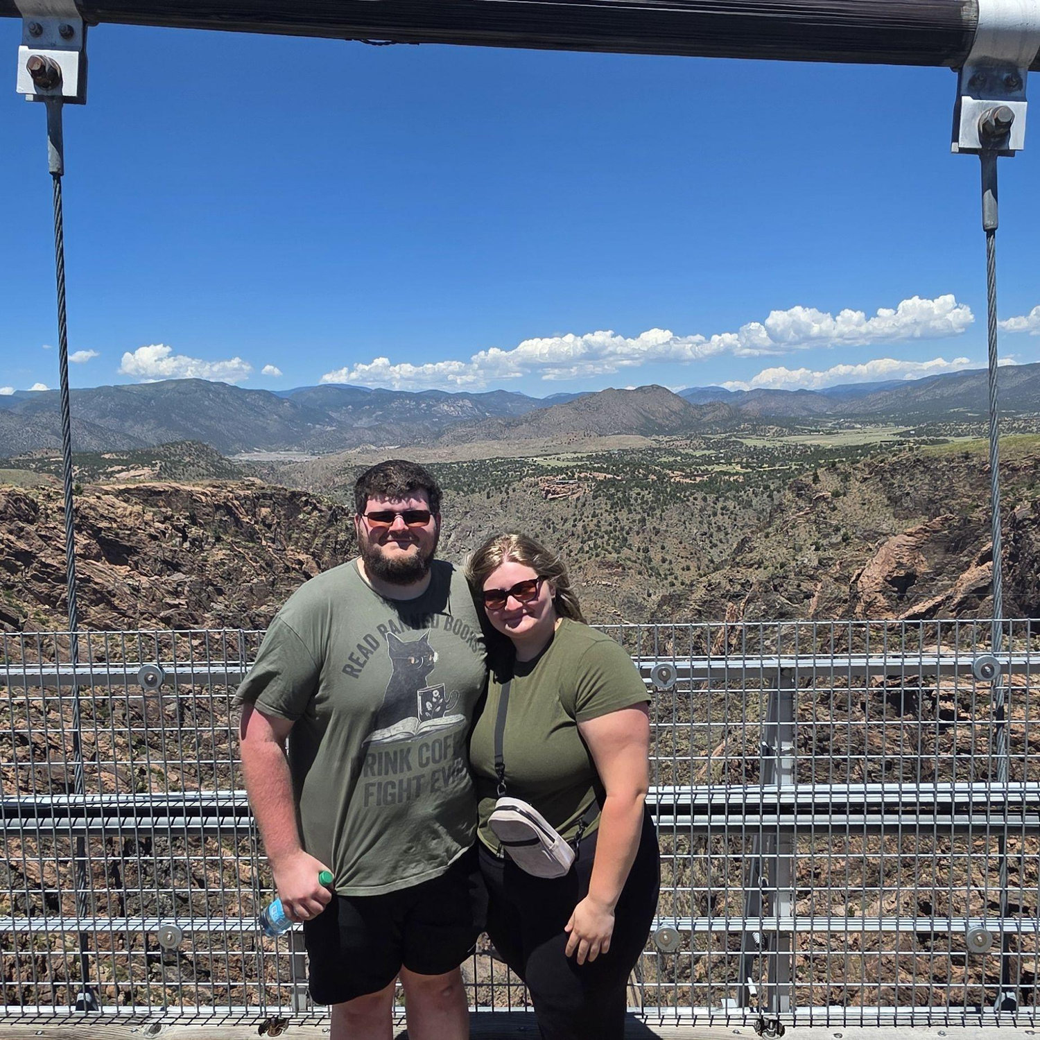 While it may not seem like it, Ryan was more than ready to get off of that suspension bridge at the Royal Gorge.