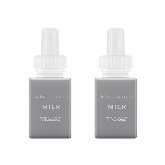 Pura and K Hall Designs - Home Fragrance Scent for Air Diffusers - Aromatherapy Scents for Bedrooms & Living Rooms Scents for Smart Home Diffusers - 2 Pack - Milk