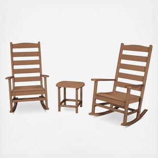 Shaker 3-Piece Porch Rocking Chair Set