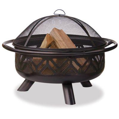 UniFlame® 36-Inch Outdoor Steel Firebowl in Oil Rubbed Bronze