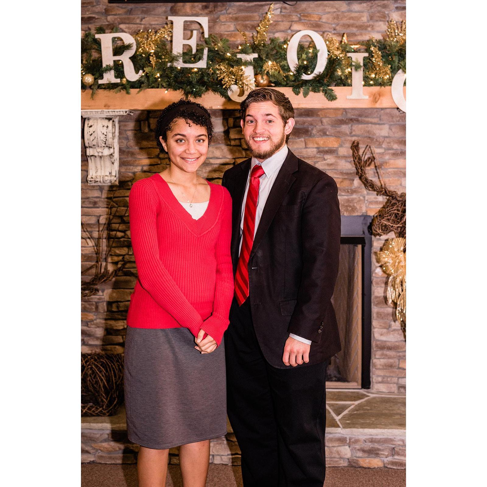 The day of the big question we were having family pictures done at my brother's church.