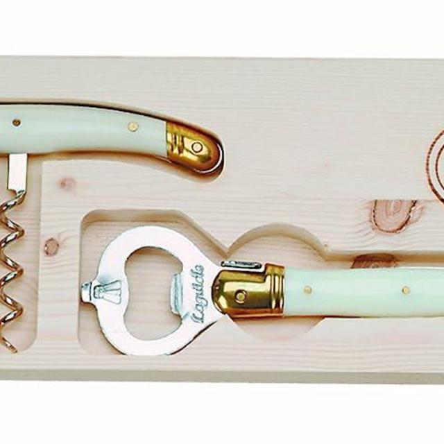 Jean Dubost Corkscrew Wine Opener Set, Ivory