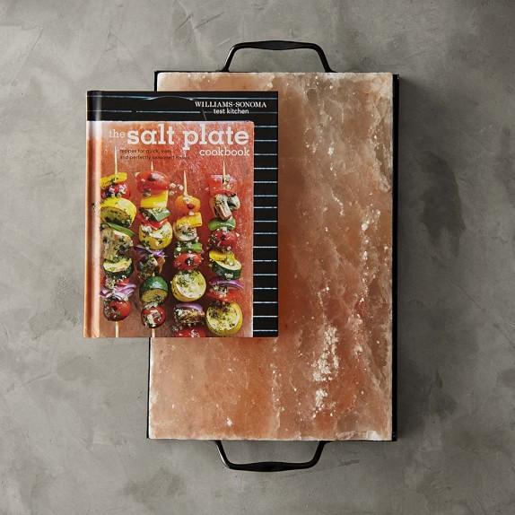 Himalayan Salt Plate with Holder & Salt Plate Book