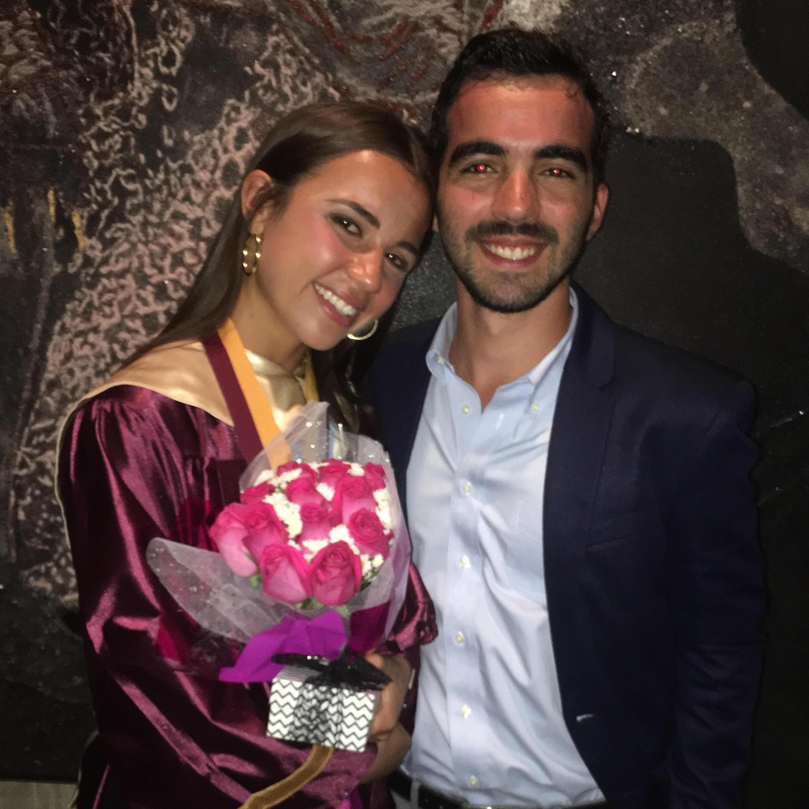 Rocío's high school graduation.