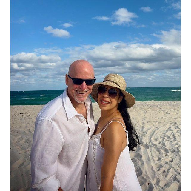 Enjoying a beautiful day at our favorite beach.