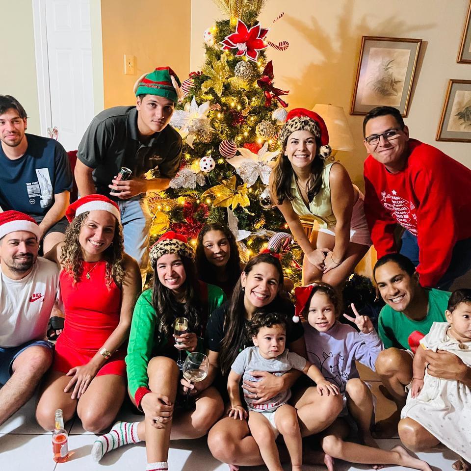 Annual tree decorating by Aunty Gizelle