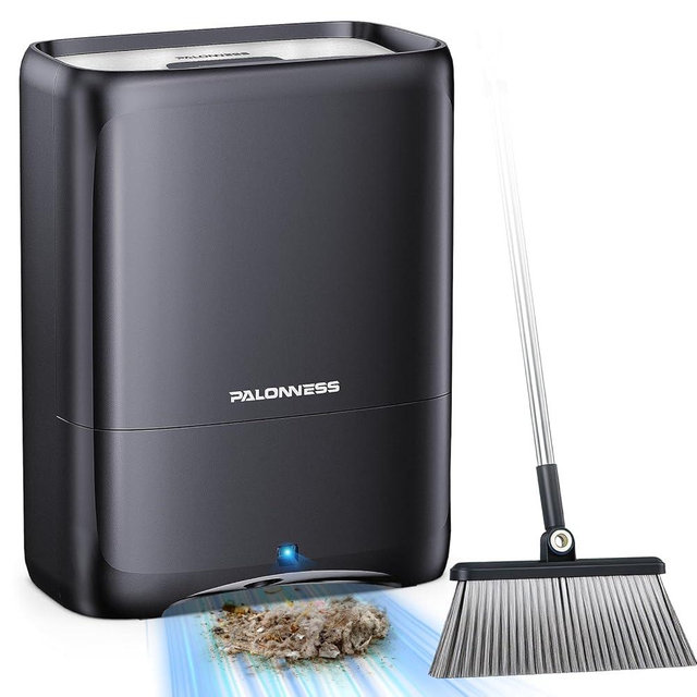 Pro Touchless Vacuum Automatic Dustpan 1400W Ultra Fast & Powerful, 18KPA Vacuum Dustpan TOF Sensor Hands-Free LED Alerts, 6L Electric Dustpan for Home/Kitchen/Office/Sweeping Salon/Pet Shop(No Broom)