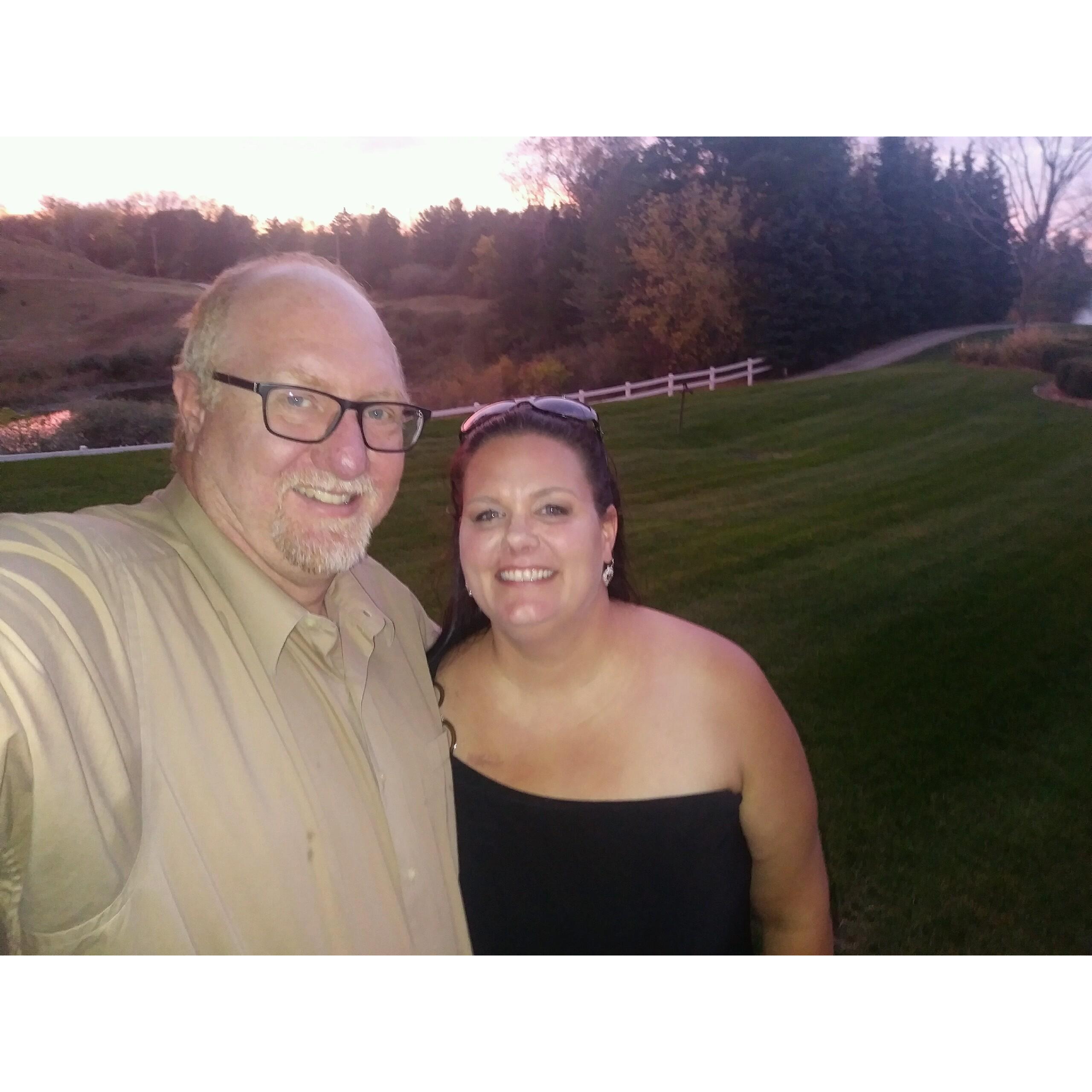 Sweetest day 2017. I gave David his band he has wore everyday as a symbol of my love.