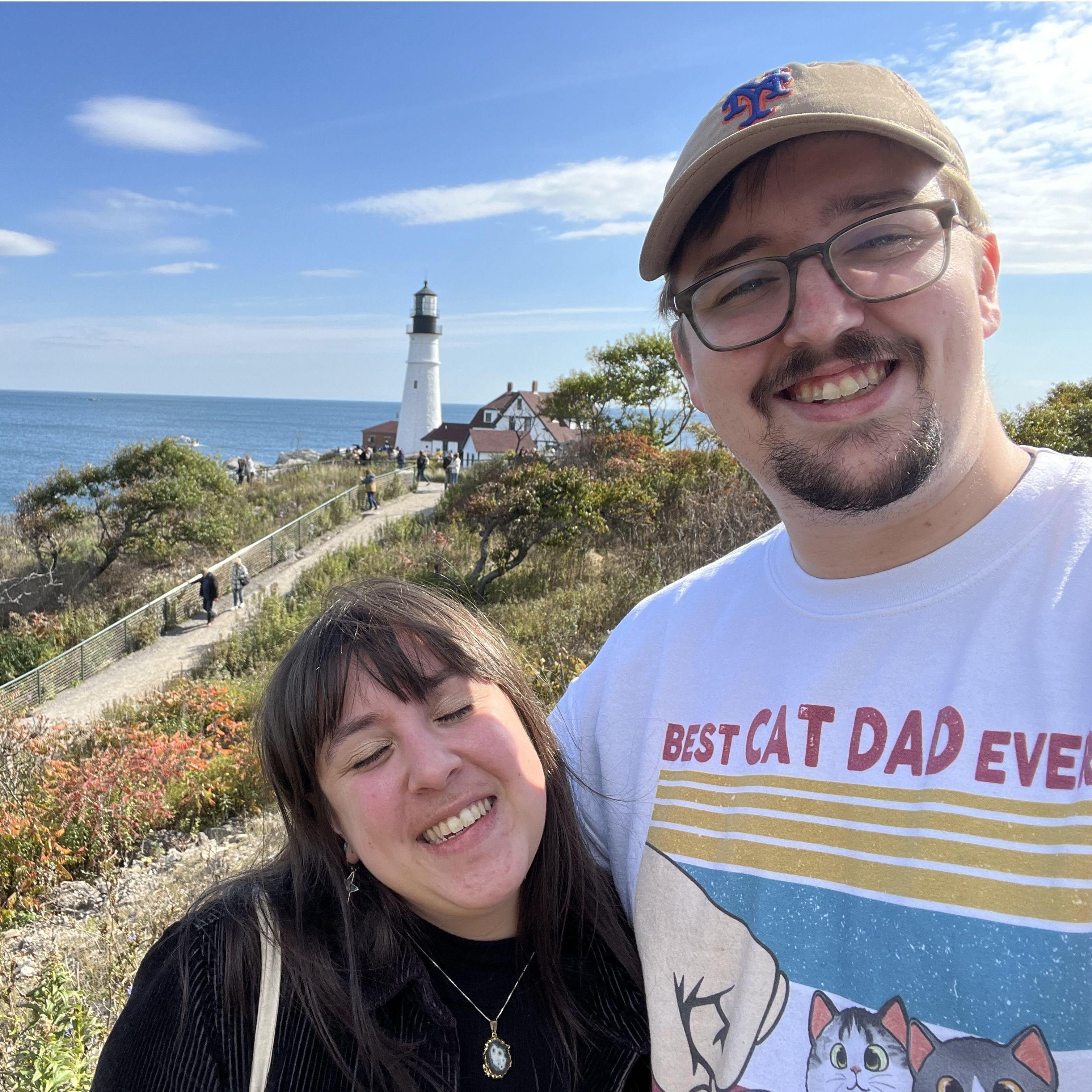 On a weekend trip to Maine, October 2022.