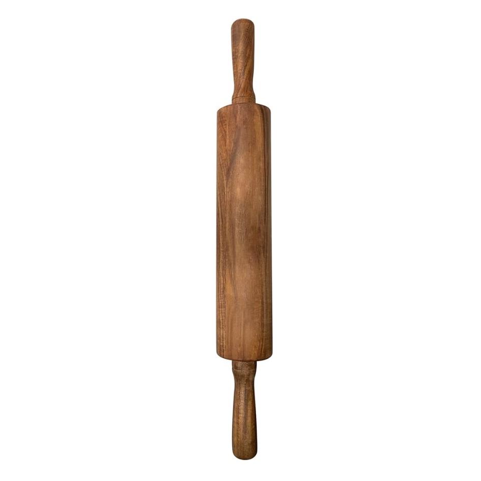 Ironwood Gourmet Acacia Wood Rolling Pine, 12" barrel x 2.75"