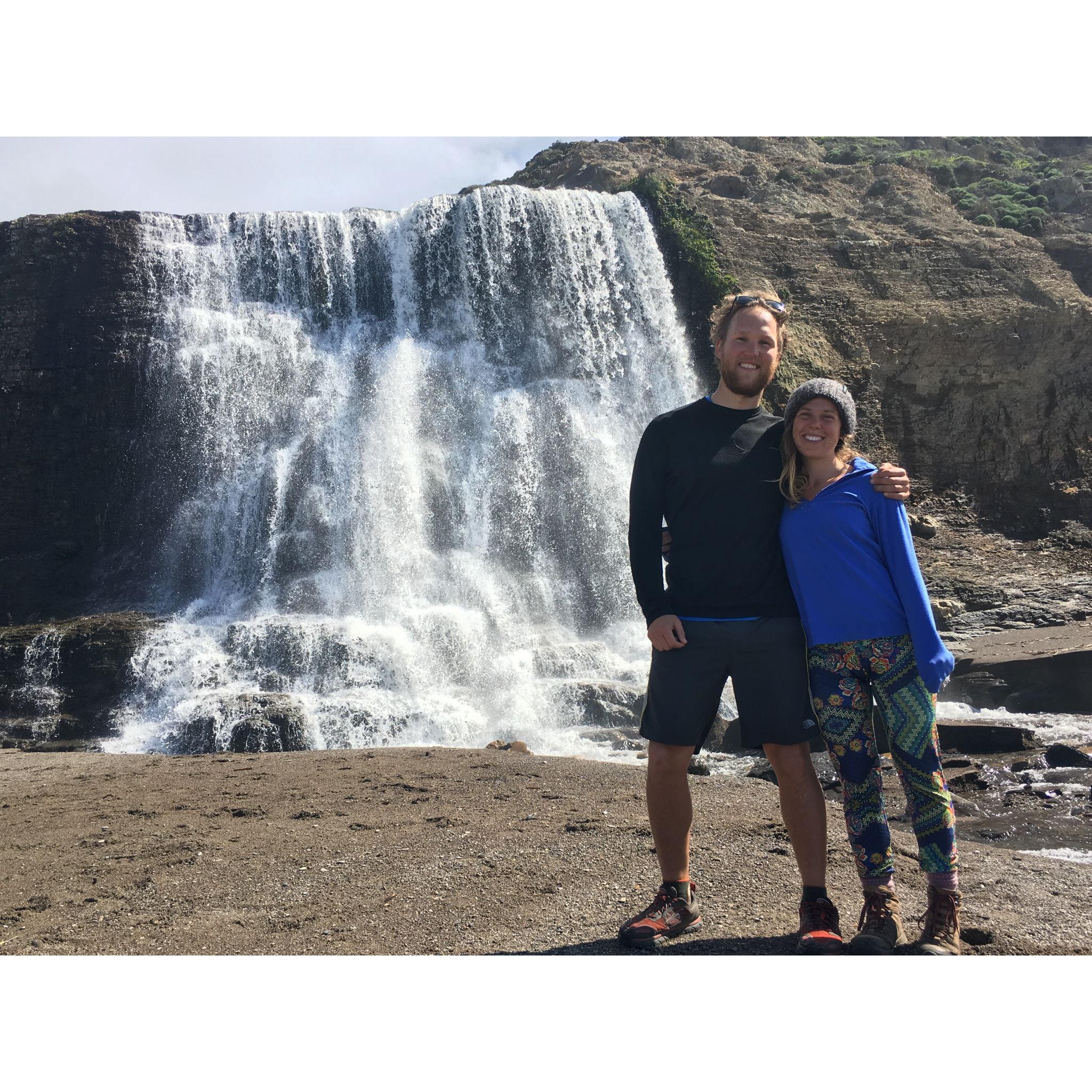 Our first backpacking trip together in Point Reyes