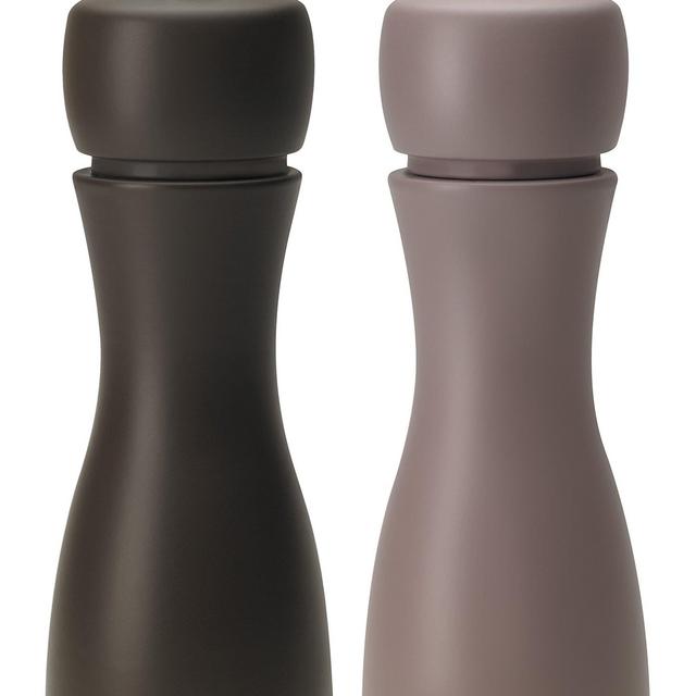 Peugeot Tahiti DUO Winter Salt and Pepper Mills Set 15cm - 6&quot;. 2 Shades of Chestnut Brown